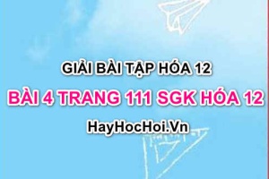 Giải bài 4 trang 111 SGK Hoá 12: Tính chất hóa học của kim loại kiềm, hợp chất của kim loại kiềm